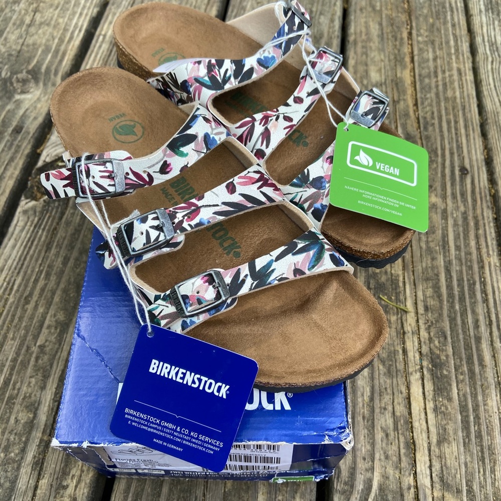 Birkenstock Florida Vegan Sandals size 38 NWT!